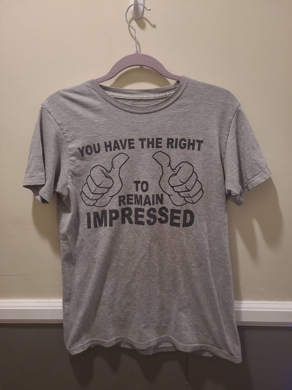 Men's Urban Pipeline Shirt You Have The Right To Remain Impressed Sz Med FLAW